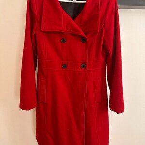 Red Hallmark Peacoat